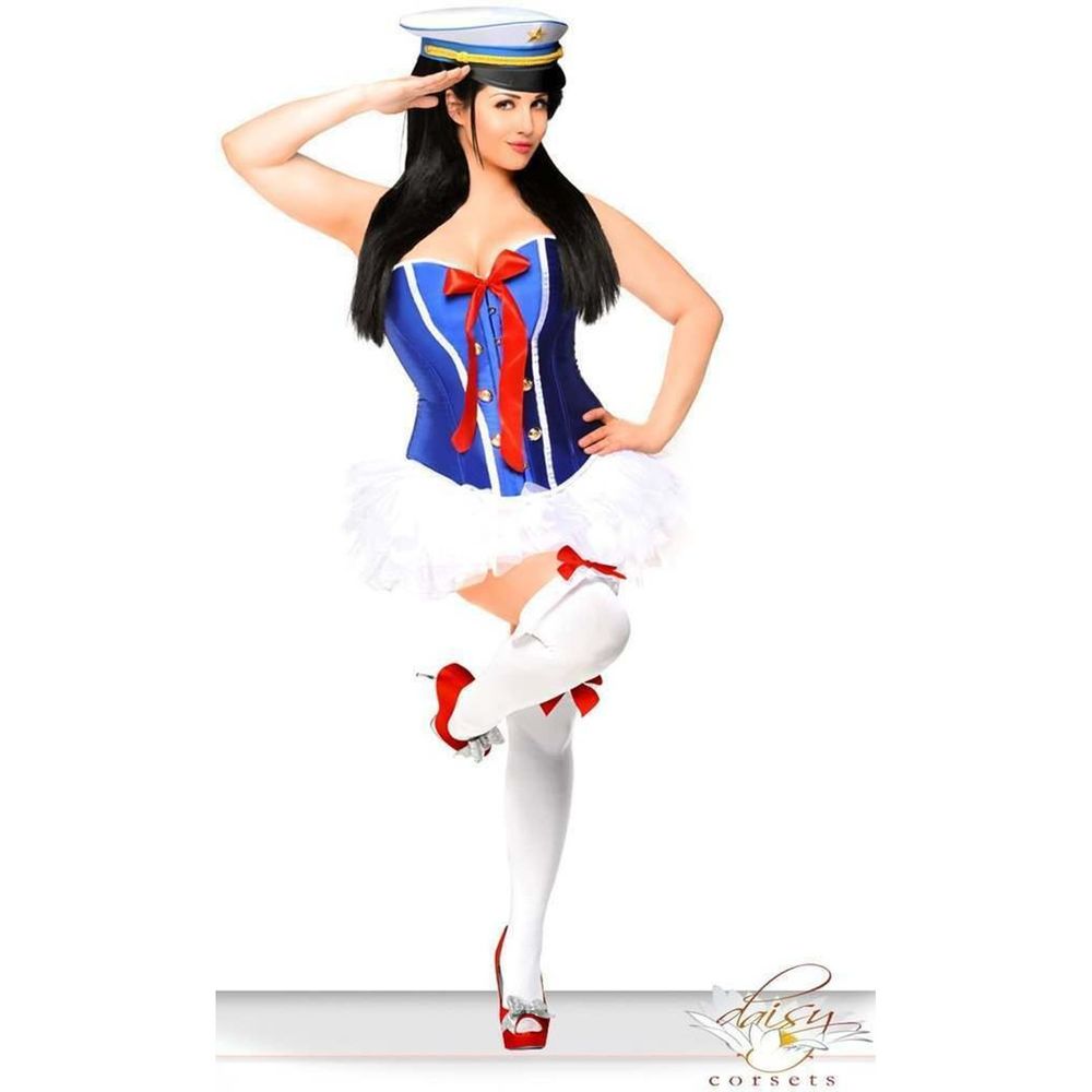 Daisy‎ Corsets 3 Piece Sassy Sailor Corset Costume